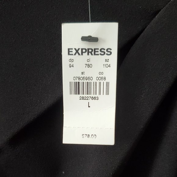 NWT Express Pleated Shoulder Sheath Dress - L - Picture 5 of 8